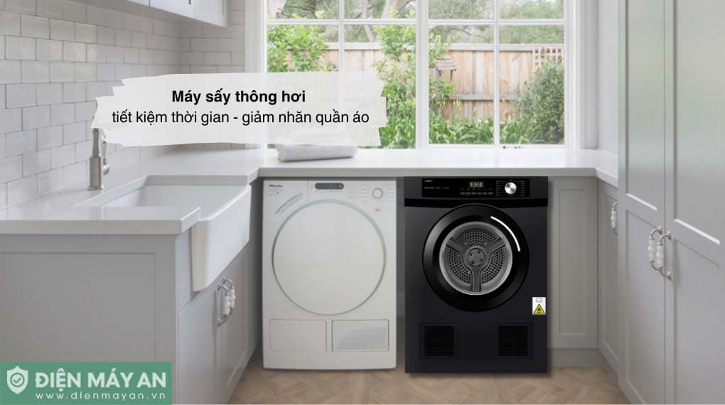 Máy sấy thông hơi Aqua 9 kg AQH-V901K PS